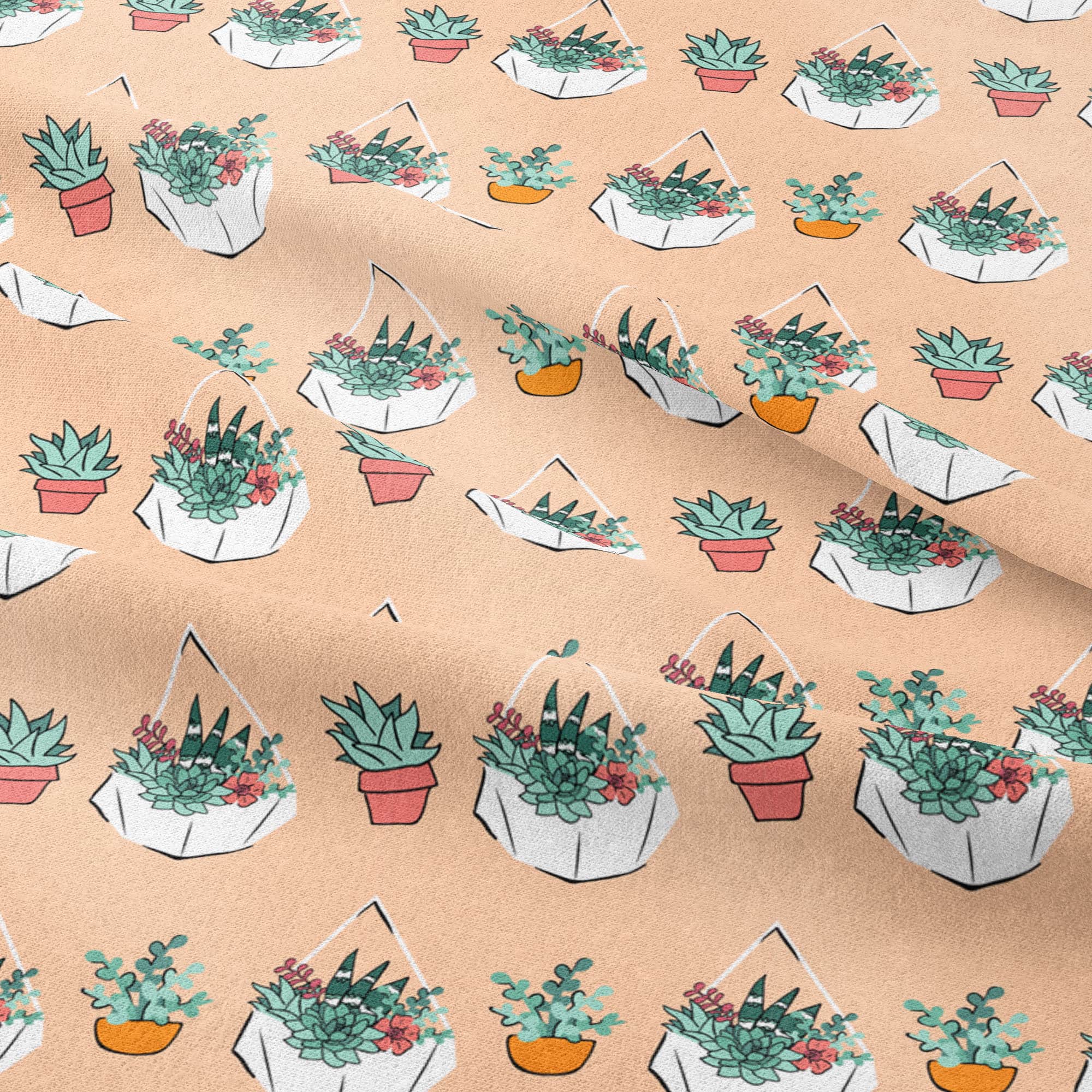 Camelot Fabrics House Plant Cotton Fabric